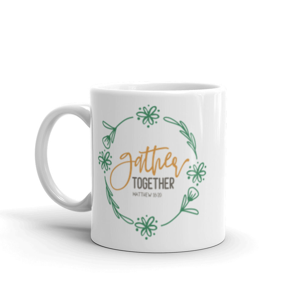 Gather together mug with one design choice