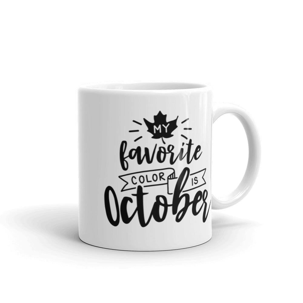 Fall collection: October is my favorite color mug